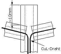Skizze des Mast-Oberteiles