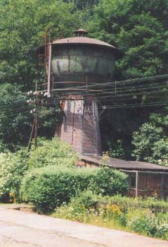 Der Wasserturm des Bahnhofes Sitzendorf (Quelle: MEC)